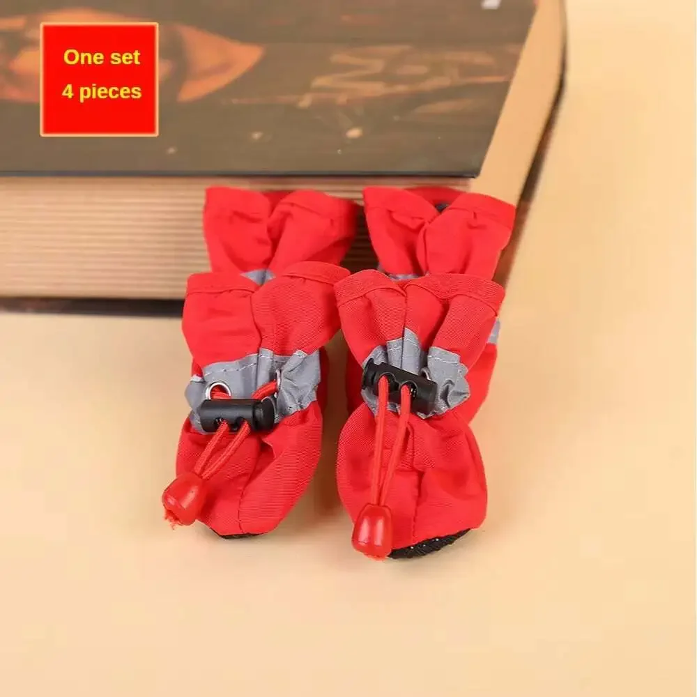 4Pcs Water-Resistant Dog Shoes for Small Dogs - Protect Your Pet'S Paws and Keep